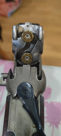Rifle express superpuesto, calibre 9,3x74R, expulsor y con visor de batida Schmidt & Bender, 1,1-4x24 02