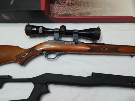 Marlin 60, con dos culatas, la original y una ATI tipo Dragunov solo estrenada, carabina está muy nueva, 01