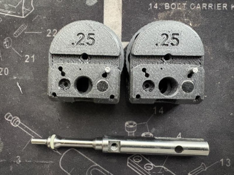 Vendo cañón calibre 6,35 (LW) de 17 pulgadas, aprox. 43cm con su enfundado de fibra de carbono con su 01