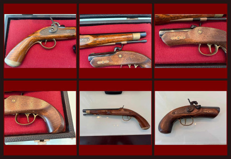 Vendo 2 pistolas:

- una Derringer Philadelphia, cal 45

- una Tower de pistón con cámara directa, cal 02