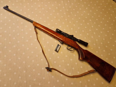 En venta carabina de repetición TOZ 17-01 22LR. Incluye correa, cargador y visor gamo 4x20mm.
Carece de 11