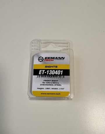 Vendo punto de mira Eemann Tech para 1911/2011
Altura x Ancho-. 180" (4.60mm) x 100" (2.50mm)
La 01