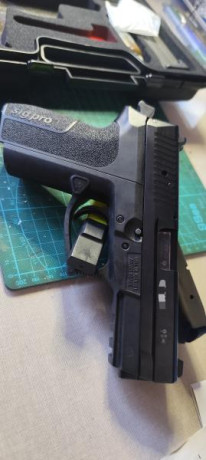 Buenos días, pongo a la venta magnifica pistola de la marca Sig Sauer, modelo PS 2022, con poco uso. 
El 00