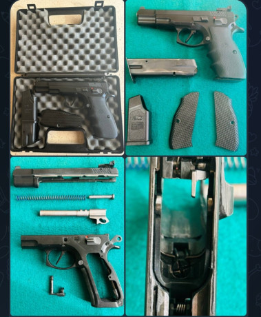 Hola compañeros, pongo a la venta mi CZ 75 -B

Tene puesta una mira LPA, micrometrica, va con dos cargadores 01