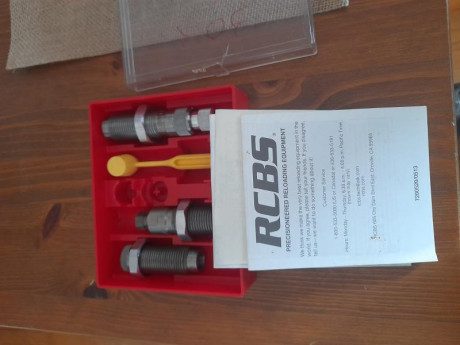 Vendo juego Dies cal 30R Blaser marca RCBS y 9,3x62 Hornady. Ambos sin uso.
 20260822_105500.jpg 
 20260822_105548.jpg 01