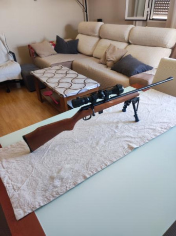 se vende marlin xt22 con visor busnell de 1,5 a 6 x 44 solo usado en galeria de tiro l precio es de 300 00