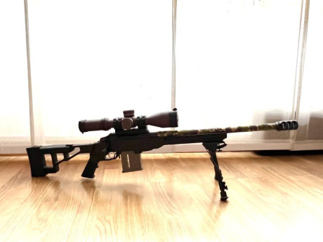 Vendo Tikka Tactical ( cañón TRG 22 ) en calibre 308 ñ, cañón de 51 cm pesado, con chasis y 2 cargadores 01