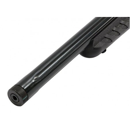 En las fotos donde anuncian las culatas X-22 de Magpul para el Ruger 10/22, el rifle que aparece tiene 11