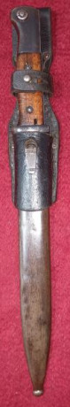 Se vende bayoneta para K98 fabricada en 1935, año de creación de la Wehrmacht. Con su vaina a juego numerada 00