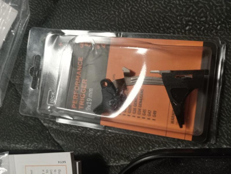 Glock 19 gen 5 de mayo de esta año, sin uso. Está preparada con gatillo performance de Glock, conector 01