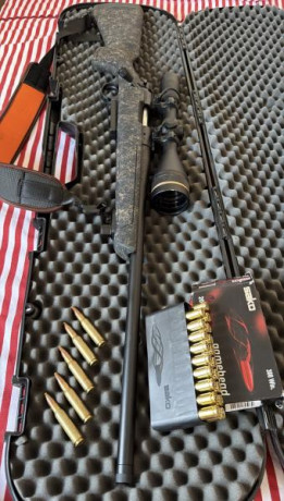 Vendo rifle Bergara stoke 308 con menos de un año rifle impuluto se vende con el maletín la correa y 9 01