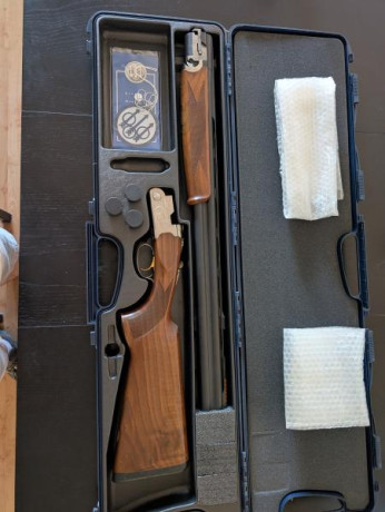 Se vende Beretta sporting Silver Pigeon 
Muy poco uso. Estuche original y cinco choques.
La escopeta está 02