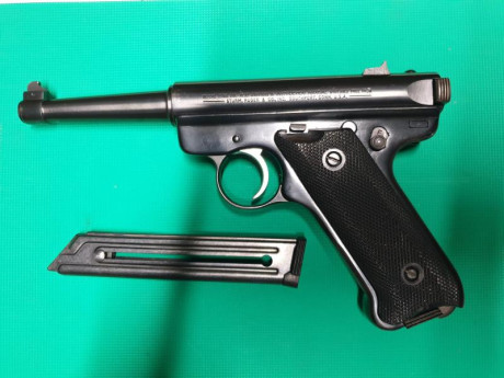 EN VENTA PISTOLA RUGER MODELO MKII
EN CALIBRE .22 LONG RIFLE.
ESTADO DE CONSERVACIÓN IMPECABLE COMO SE 01