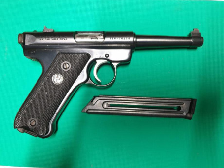 EN VENTA PISTOLA RUGER MODELO MKII
EN CALIBRE .22 LONG RIFLE.
ESTADO DE CONSERVACIÓN IMPECABLE COMO SE 00