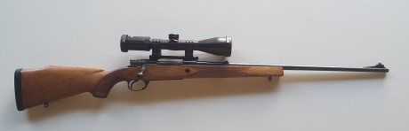 *SE VENDE:* 

Rifle Sta Barbara Mod.Deluxe cal.270win
En perfecto estado.
Lleva visor AKAH 2'5-10X50 con 00