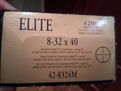 Vendo visor Bushnell elite4200
8-30X40
250€ mas gastos de envío.
659987973 también wsap
Saludos. 01