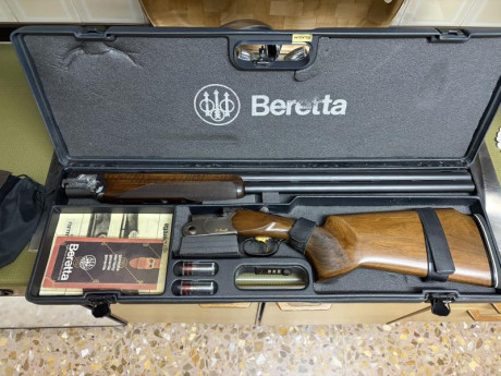 Vendo Beretta 682 Gold Trap con cañón de 76 cm y chokes fijos  IM y Full. Culata a medida de zurdos realizada 01