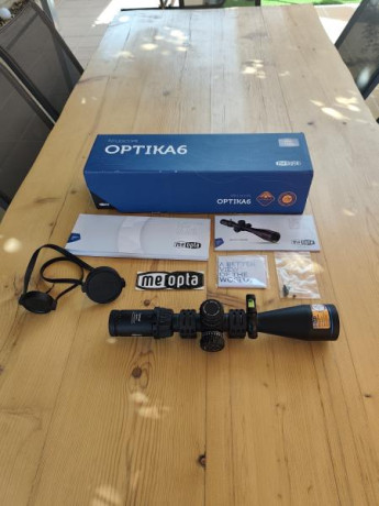 Vendo visor Meopta optika 6 4,5-27x50.
Tubo de 30, retícula zplex en segundo plano focal.
Torretas con 02