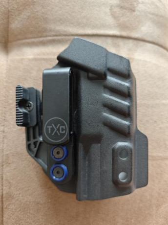 Funda TXC holster para porte oculto de la sw mp9 2.0 3,6".
En perfecto estado 

Precio 65€ 02