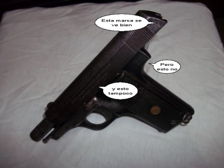 Buenos días. Precisaba su ayuda urgente. Heredé una pistola belga o francesa y deseo saber el año de fabricación, 10