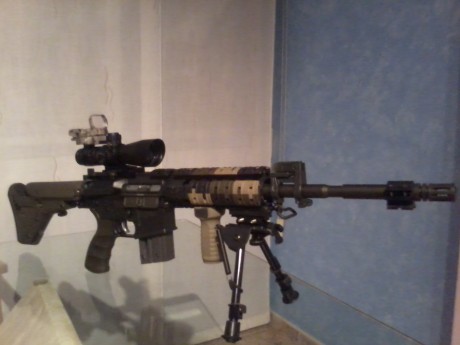 hola a tod@s
hace muy poco que tengo el colt M4 del 22lr y le tengo puesto un visor tasco 6x24x50 va muy 20