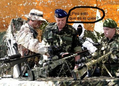 PUES ESO QUE EL EQUIPO DEL EJERCITO ESPAÑOL CAMPEON DEL MUNDO EN LAS PRUEBAS REALIZADAS COMO FRANCOTIRADORES 90
