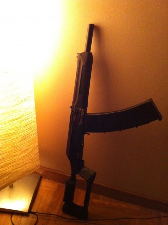 Quiero cortar el canon de una saiga12 y no se puede meter el canon en el torno ya que viene remachado 150